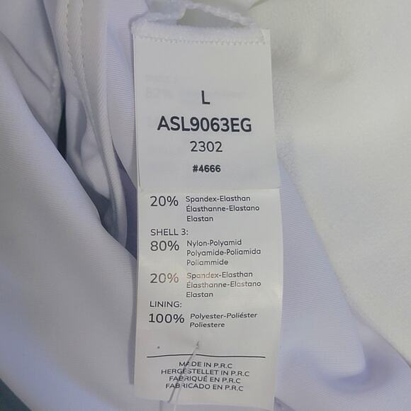 NWT Cupshe Olive Swimsuit Colorblock Tri Color Faux Wrap One Piece Large Vneck - Picture 8 of 10